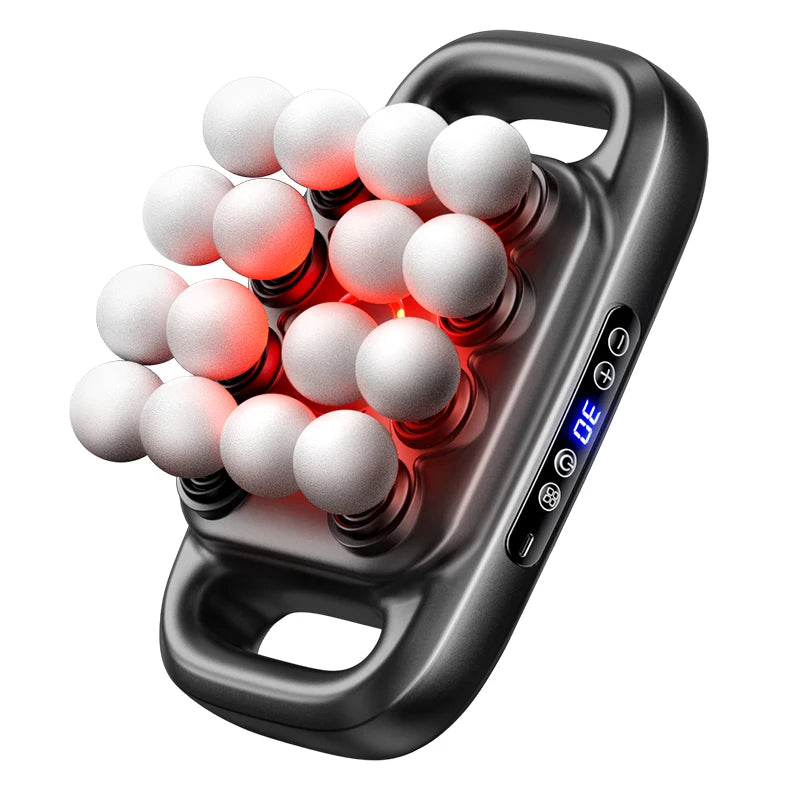Professional High-Quality 16-Head Electric Deep Tissue Massage Gun - Best Budget Fascia Muscle Reliever