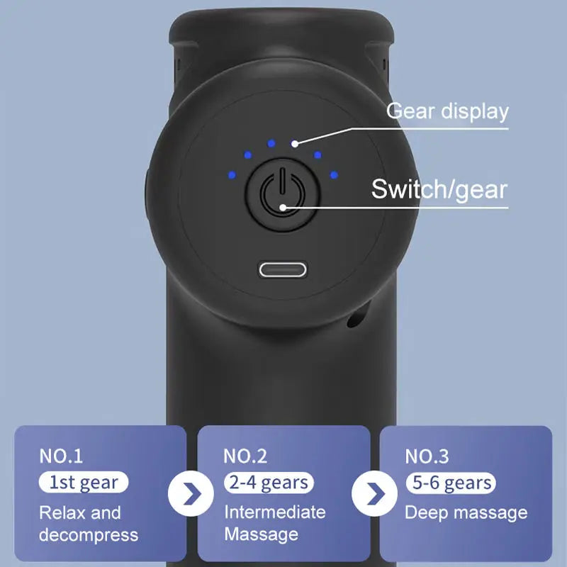 Vibration Electric Deep Muscle Body Therapy Fascia Massage Gun Mini Massage Gun