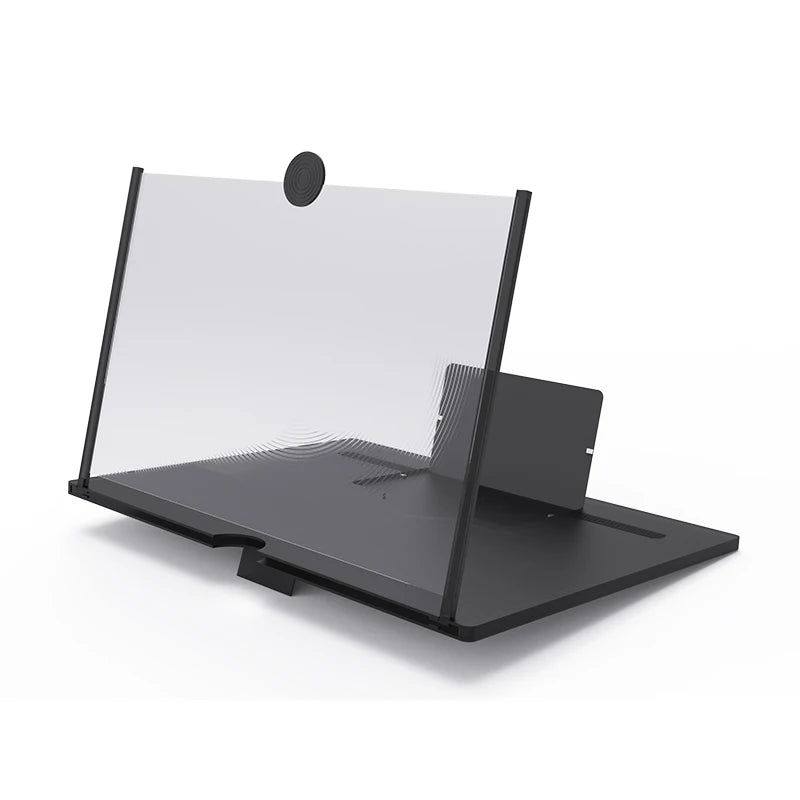 Portable 10 Inch PC Mobile Phone Projector Universal 3D Movie Screen Holder With Amplifier Magnifier Enhances Screen Visibility