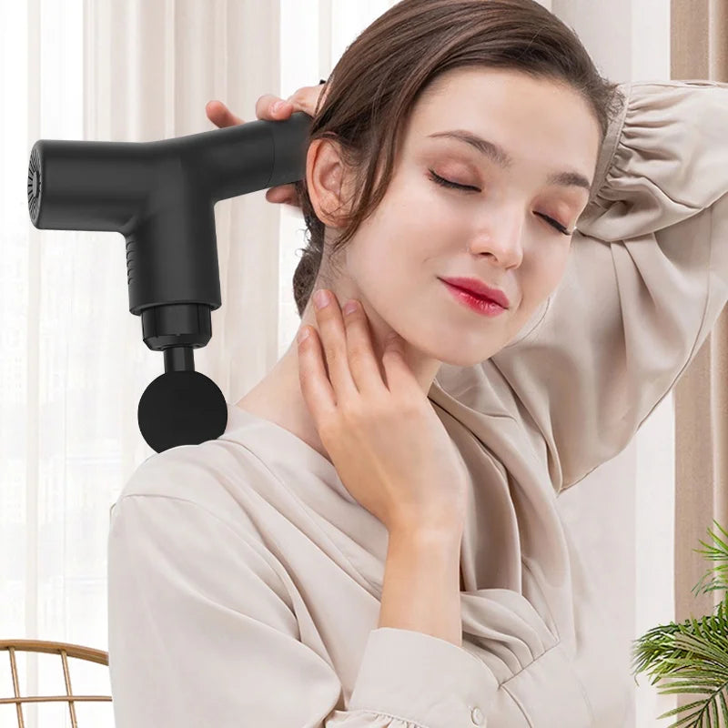 Deep Tissue Percussion Fitness Body Muscle Massage Gun to Relieve Fatigue and Reduce Lactic Acid Buildup