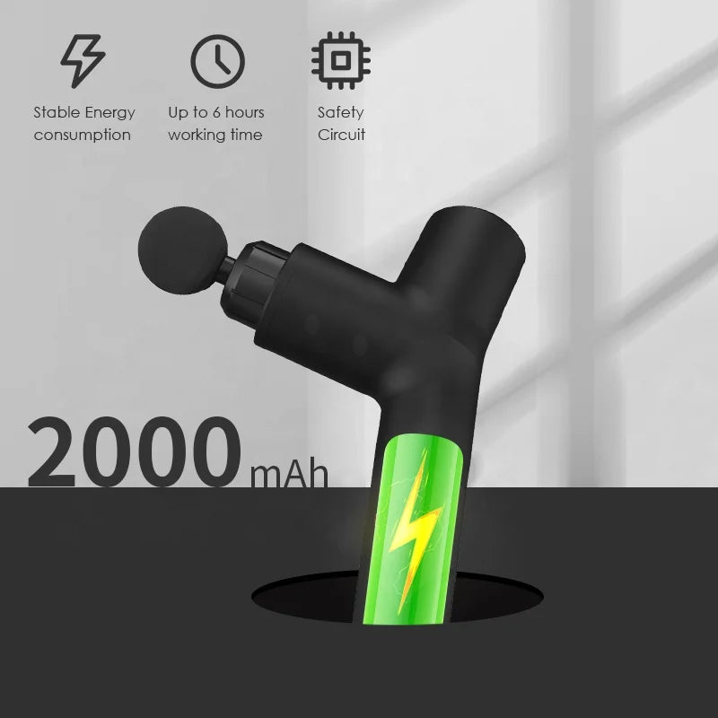 Deep Tissue Percussion Fitness Body Muscle Massage Gun to Relieve Fatigue and Reduce Lactic Acid Buildup